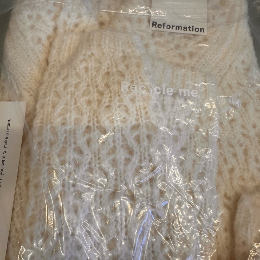 Reformation Cream Knit Cardigan - Picture 8 of 9